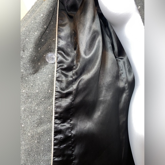 Pink Envelope Double Breasted Bow Back Dot Peplum Jacket size medium - Picture 3 of 11